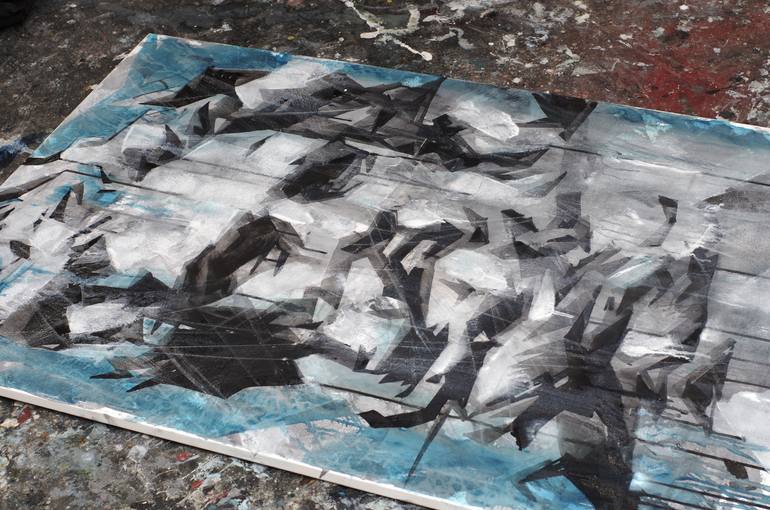 Original Conceptual Men Painting by Dima Filatov