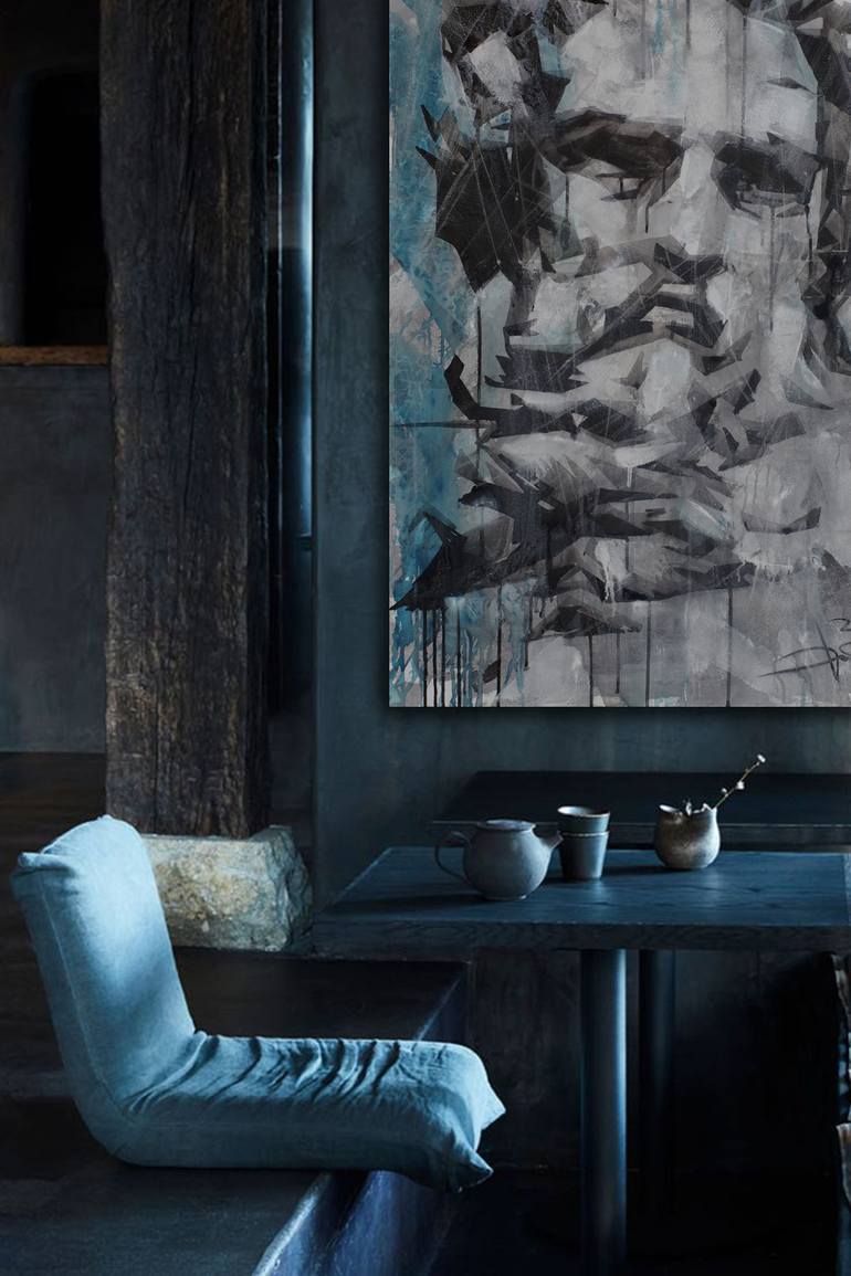 Original Conceptual Men Painting by Dima Filatov