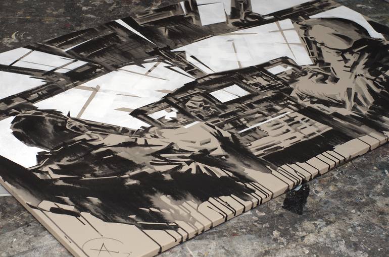 Original Conceptual Men Painting by Dima Filatov