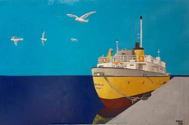 Original Expressionism Ship Paintings by Jordi Cuadrat