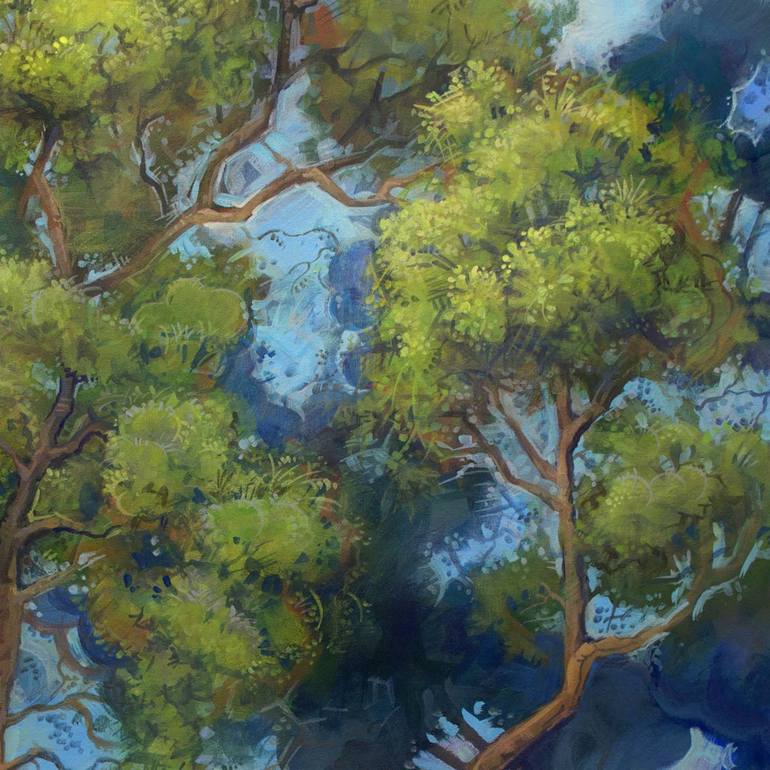 Original Realism Tree Painting by Roger Seward