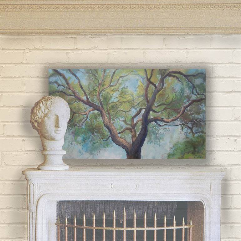 Original Fine Art Tree Painting by Roger Seward