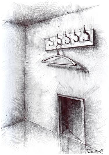 Original Surrealism Interiors Drawings by Rostyslav Garbar