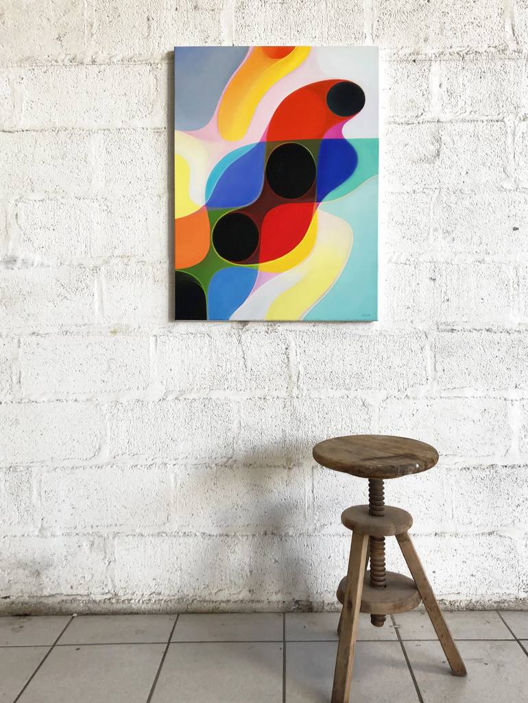 Original Color Field Painting Abstract Painting by Matchoro Guy