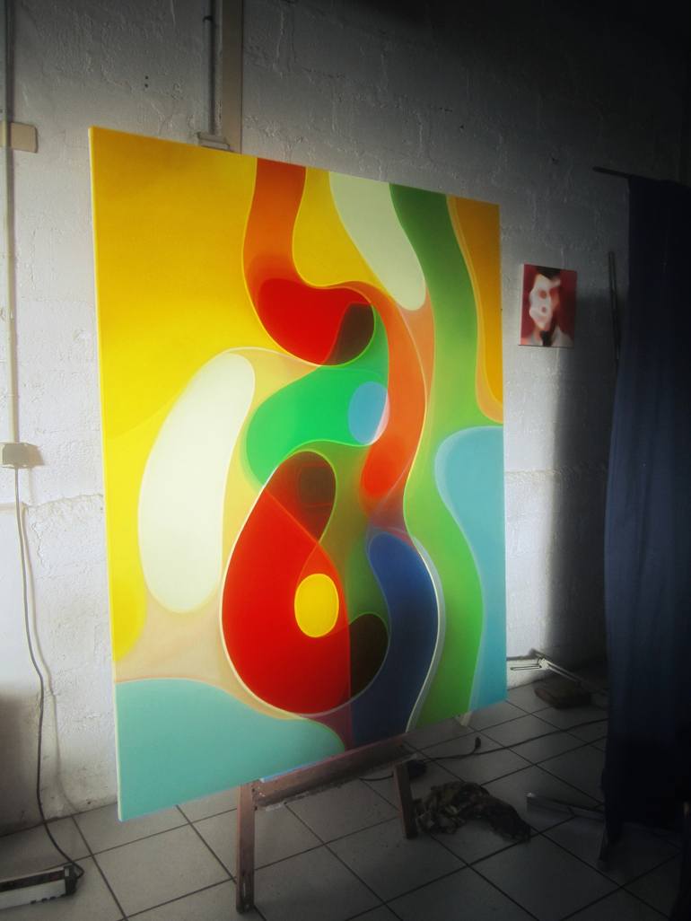 Original Abstract Painting by Matchoro Guy