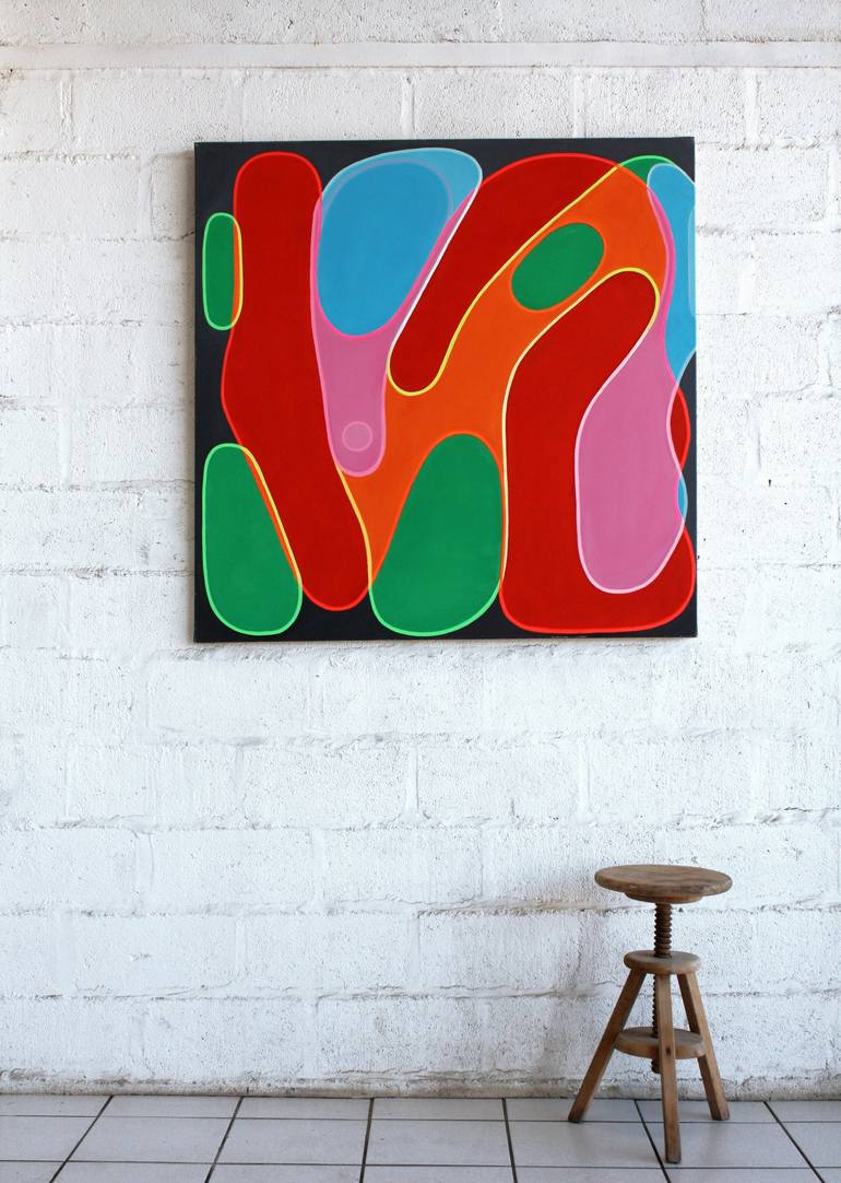 Original Pop Art Abstract Painting by Matchoro Guy