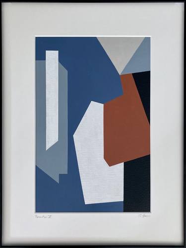 Print of Cubism Abstract Paintings by Sylvie Hamou