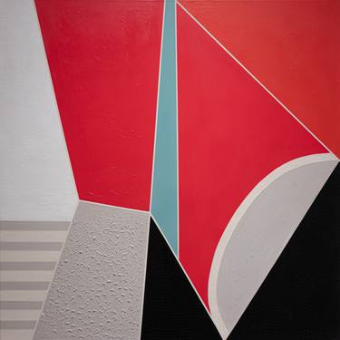 Original Art Deco Abstract Paintings by Sylvie Hamou