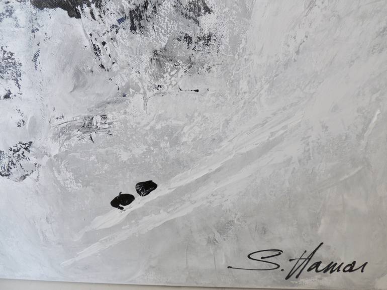 Original Abstract Painting by Sylvie Hamou