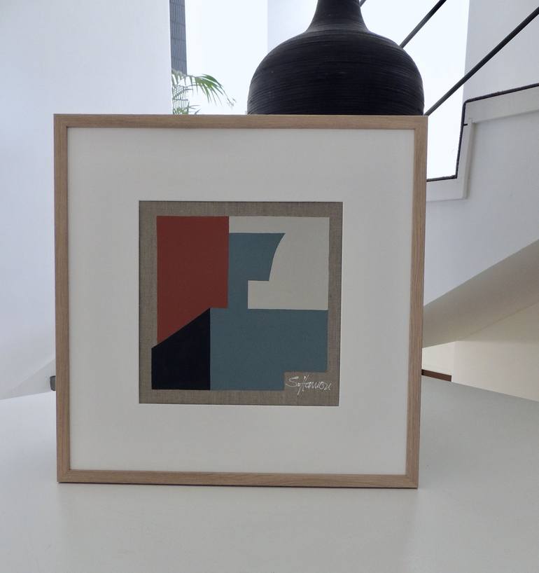 Original Geometric Painting by Sylvie Hamou