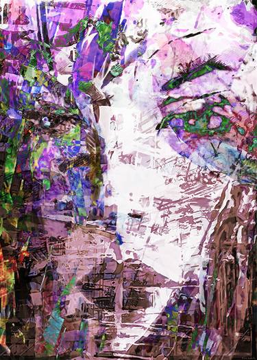 Print of Impressionism Portrait Mixed Media by Hubert Kadziolka