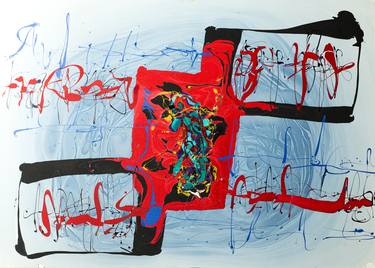 Original Abstract Expressionism Abstract Paintings by Burhan Ersan