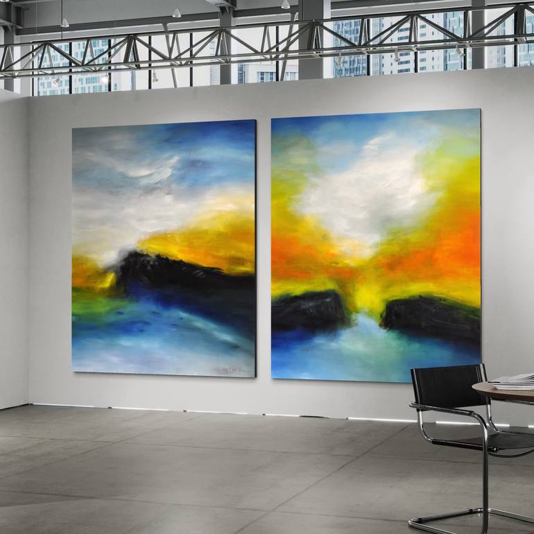 Original Abstract Expressionism Abstract Painting by Christian Bahr