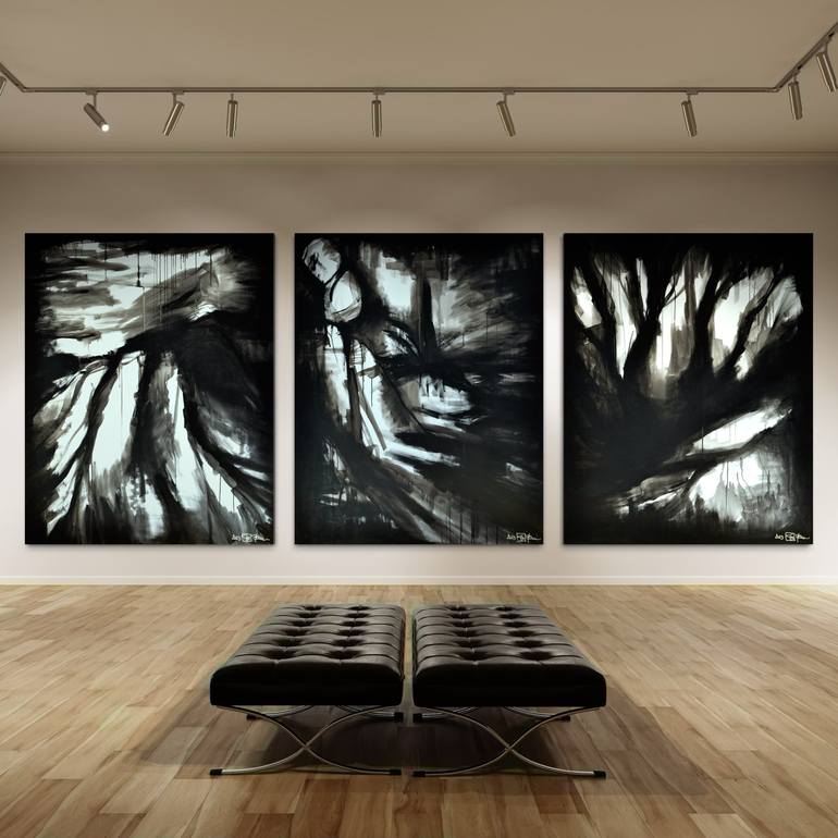 Original Abstract Expressionism Abstract Paintings by Christian Bahr