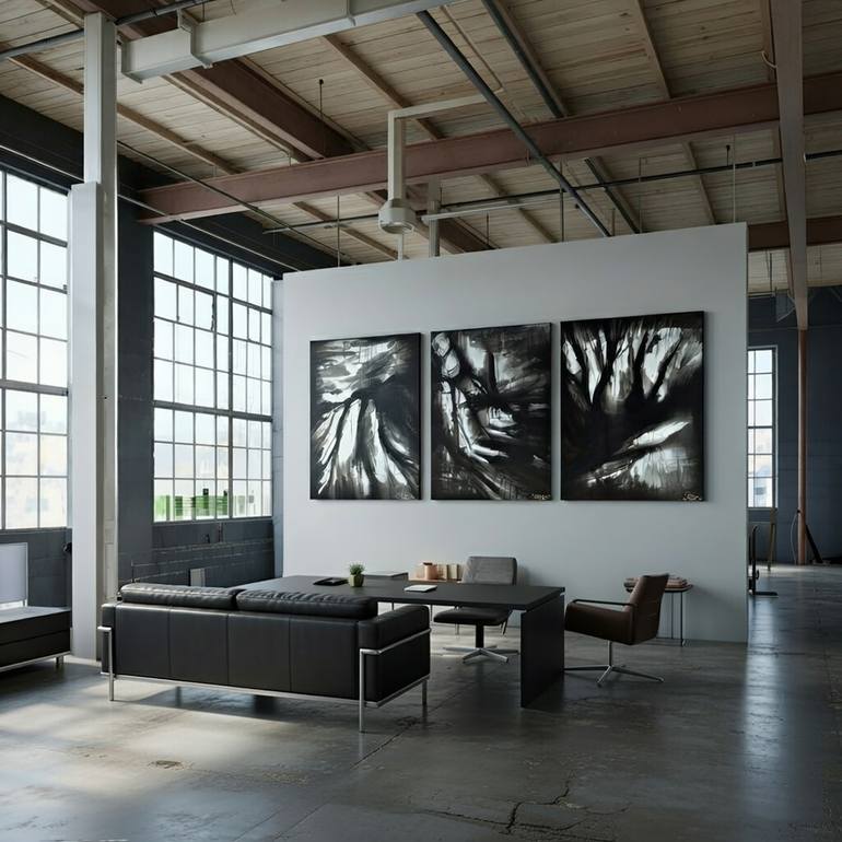 Original Abstract Expressionism Abstract Painting by Christian Bahr