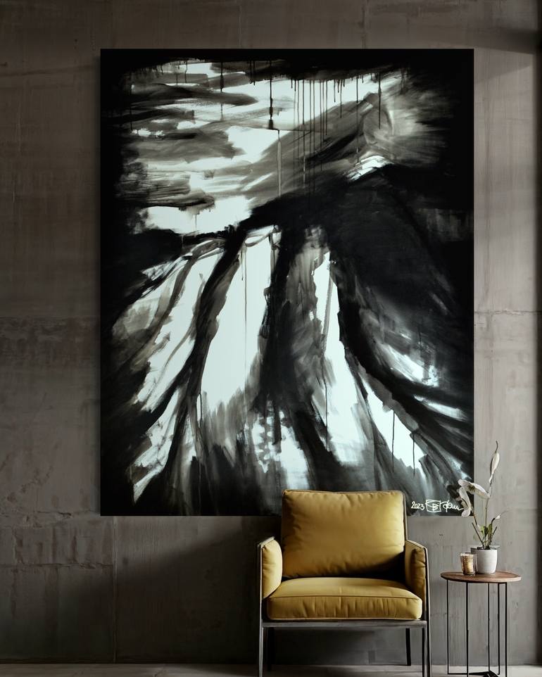 Original Abstract Expressionism Abstract Painting by Christian Bahr