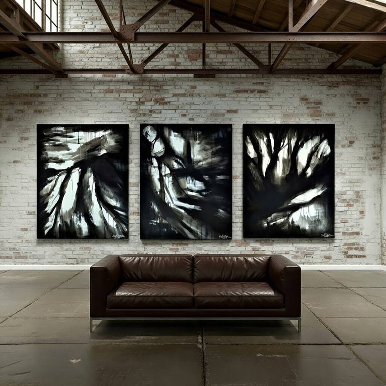 Original Abstract Expressionism Abstract Painting by Christian Bahr