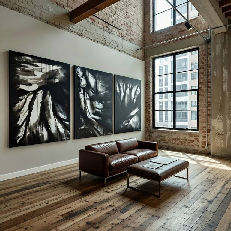 Original Abstract Expressionism Abstract Painting by Christian Bahr