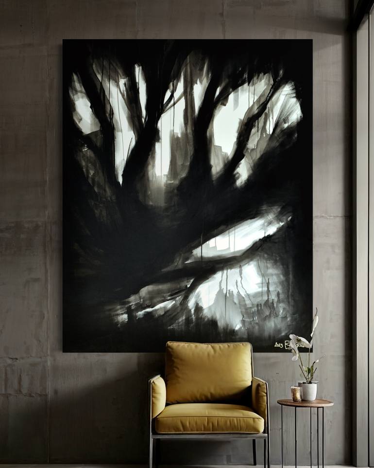 Original Abstract Expressionism Abstract Painting by Christian Bahr