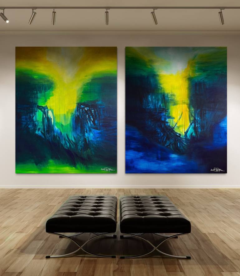 Original Abstract Expressionism Abstract Paintings by Christian Bahr