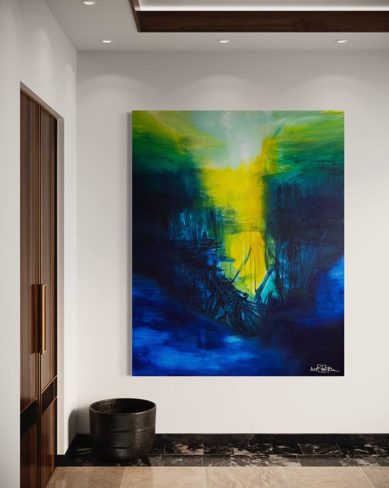 Original Abstract Expressionism Abstract Painting by Christian Bahr