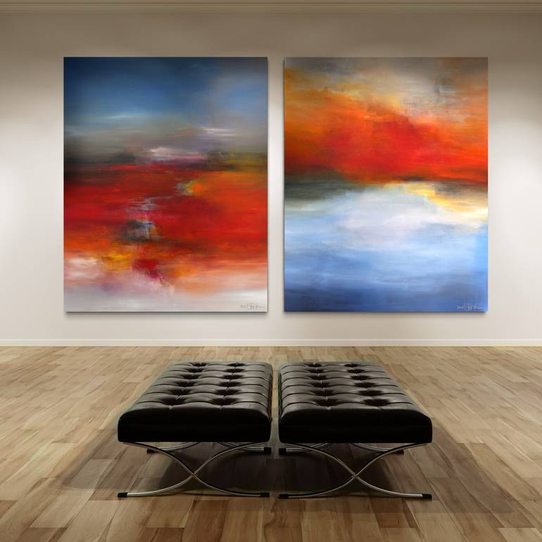 Original Abstract Expressionism Abstract Painting by Christian Bahr