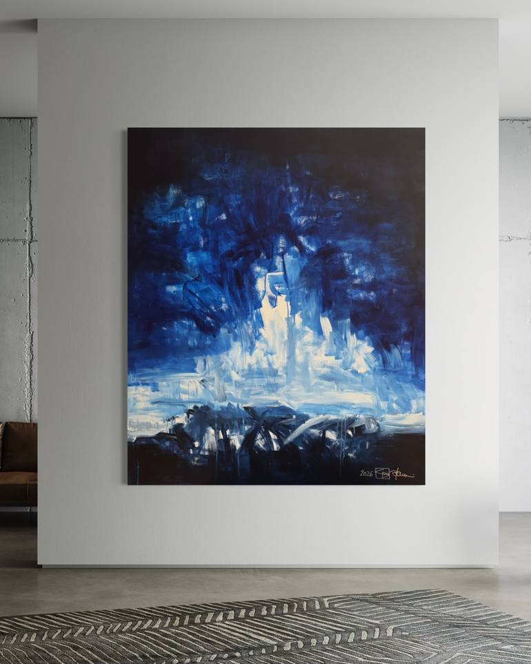 Original Abstract Expressionism Abstract Painting by Christian Bahr