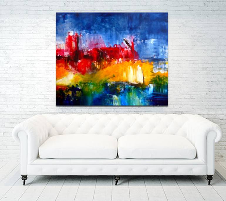 Original Abstract Expressionism Abstract Painting by Christian Bahr