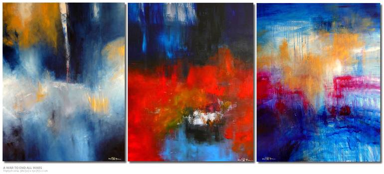 Original Abstract Expressionism Abstract Painting by Christian Bahr