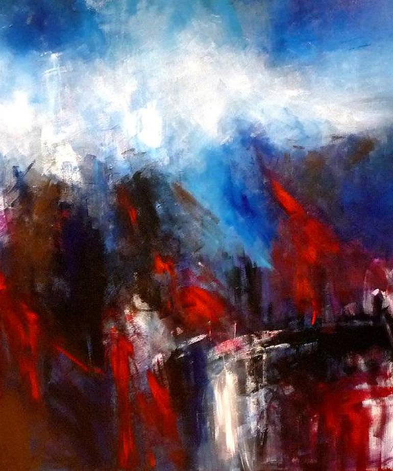 Original Abstract Expressionism Nature Painting by Christian Bahr