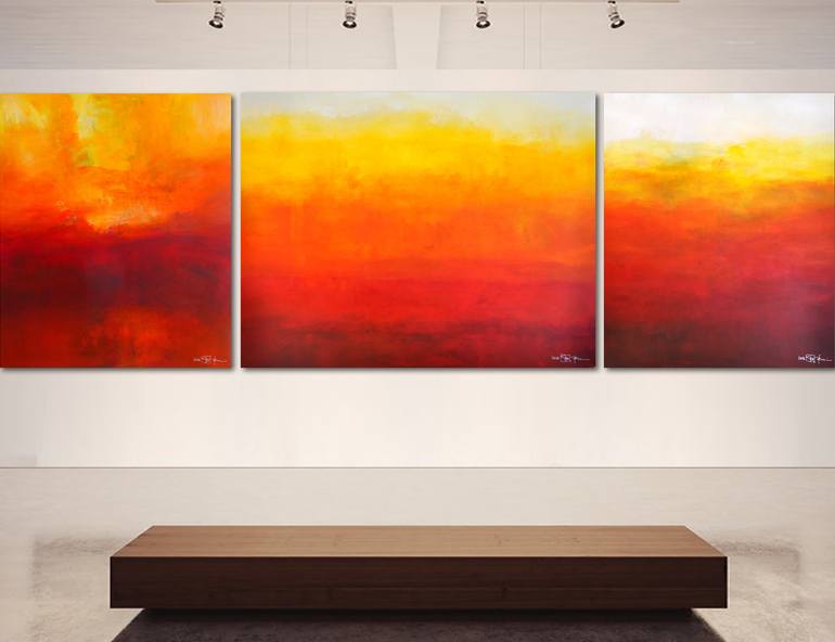THE GENTLE ABSTRACTION OF LIGHT (triptych) - Print