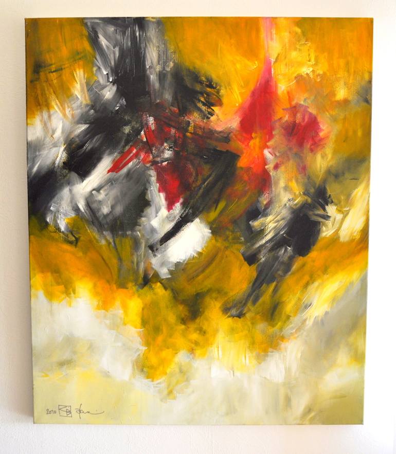 Original Abstract Love Painting by Christian Bahr