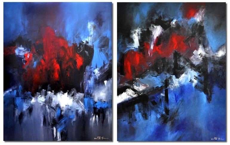 Original Abstract Expressionism Abstract Painting by Christian Bahr