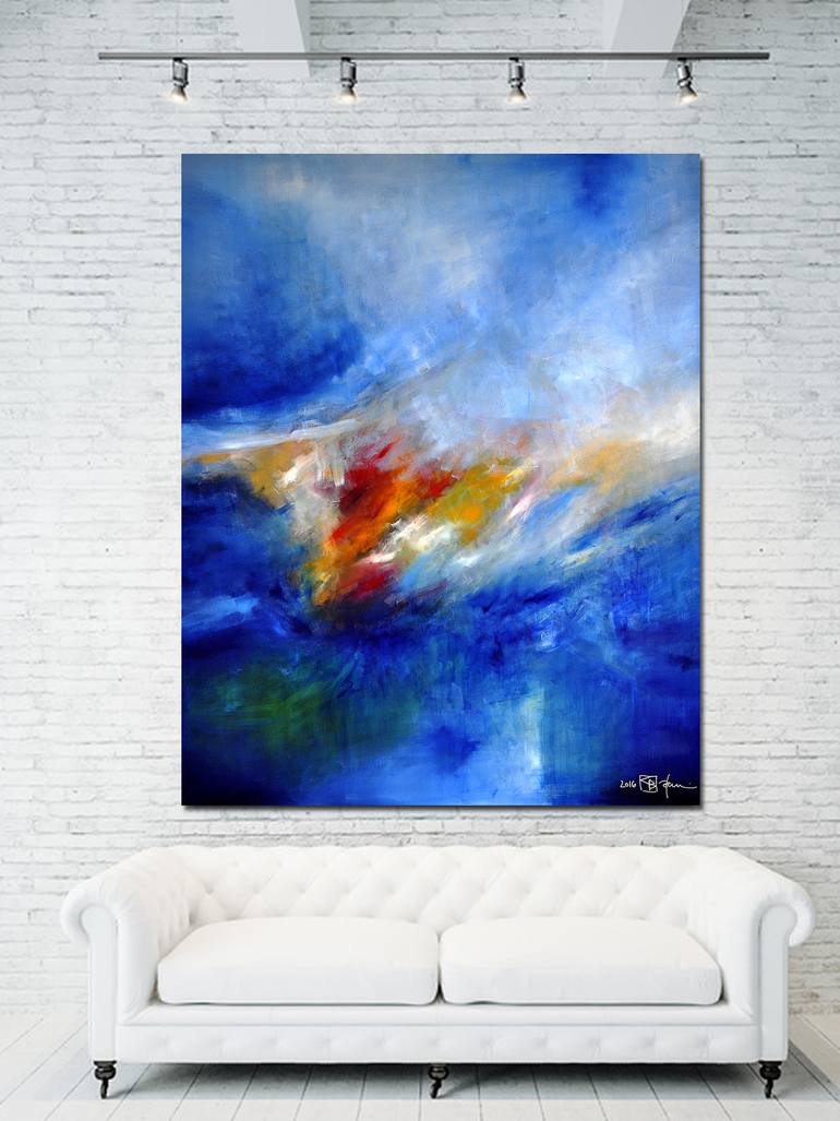 Original Abstract Expressionism Abstract Painting by Christian Bahr