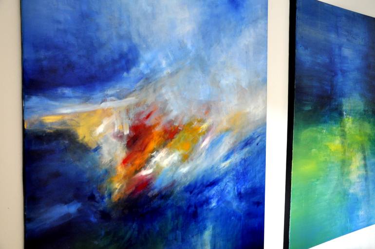 Original Abstract Expressionism Abstract Painting by Christian Bahr