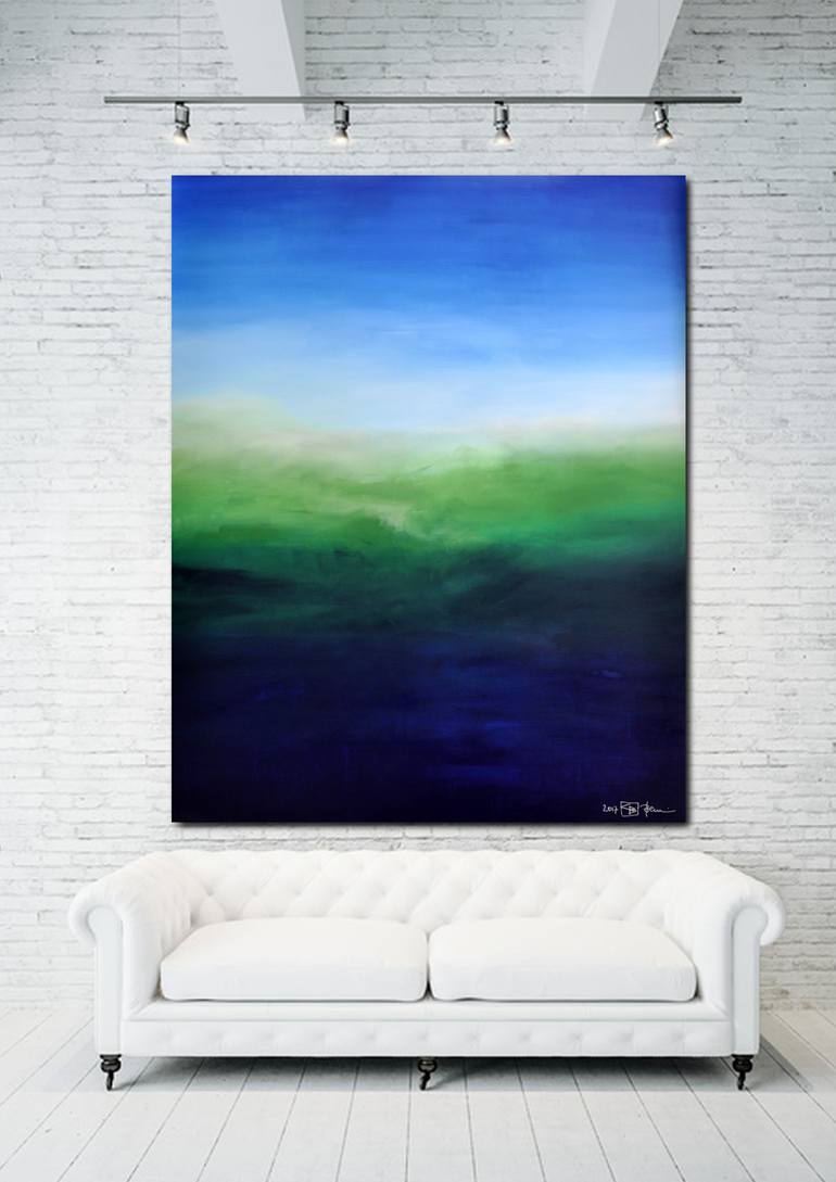 Original Abstract Landscape Painting by Christian Bahr