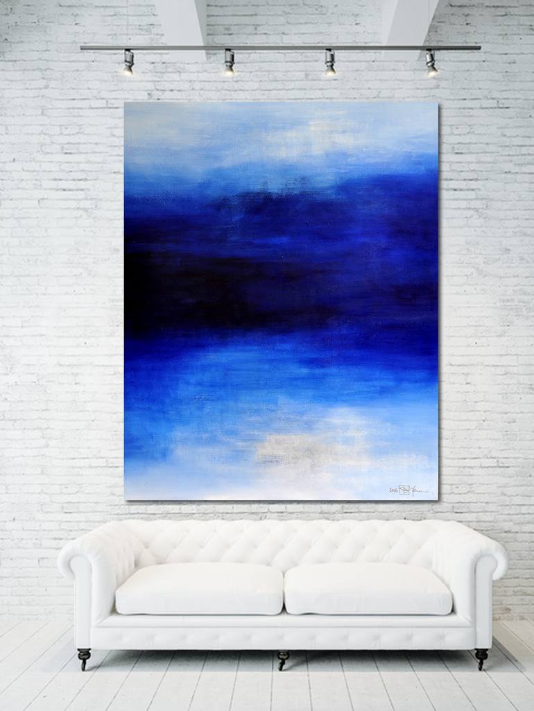 Original Abstract Seascape Painting by Christian Bahr