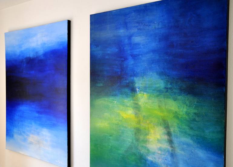 Original Abstract Seascape Painting by Christian Bahr
