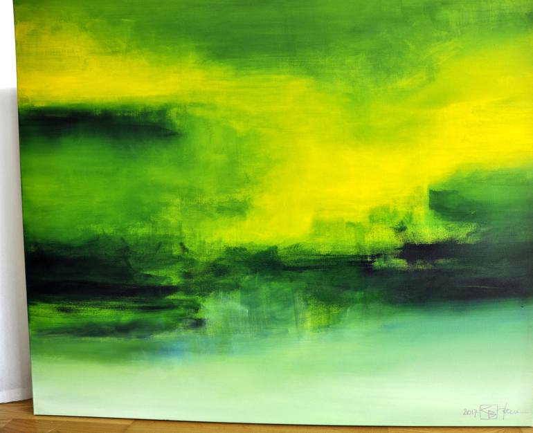 Original Abstract Expressionism Landscape Painting by Christian Bahr