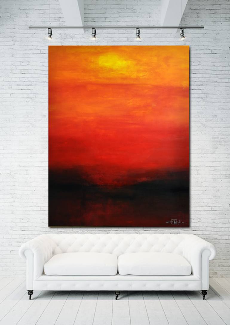 Original Abstract Expressionism Landscape Painting by Christian Bahr