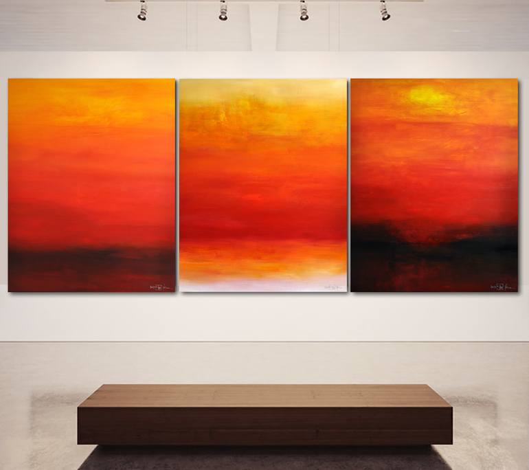 Original Abstract Expressionism Landscape Painting by Christian Bahr