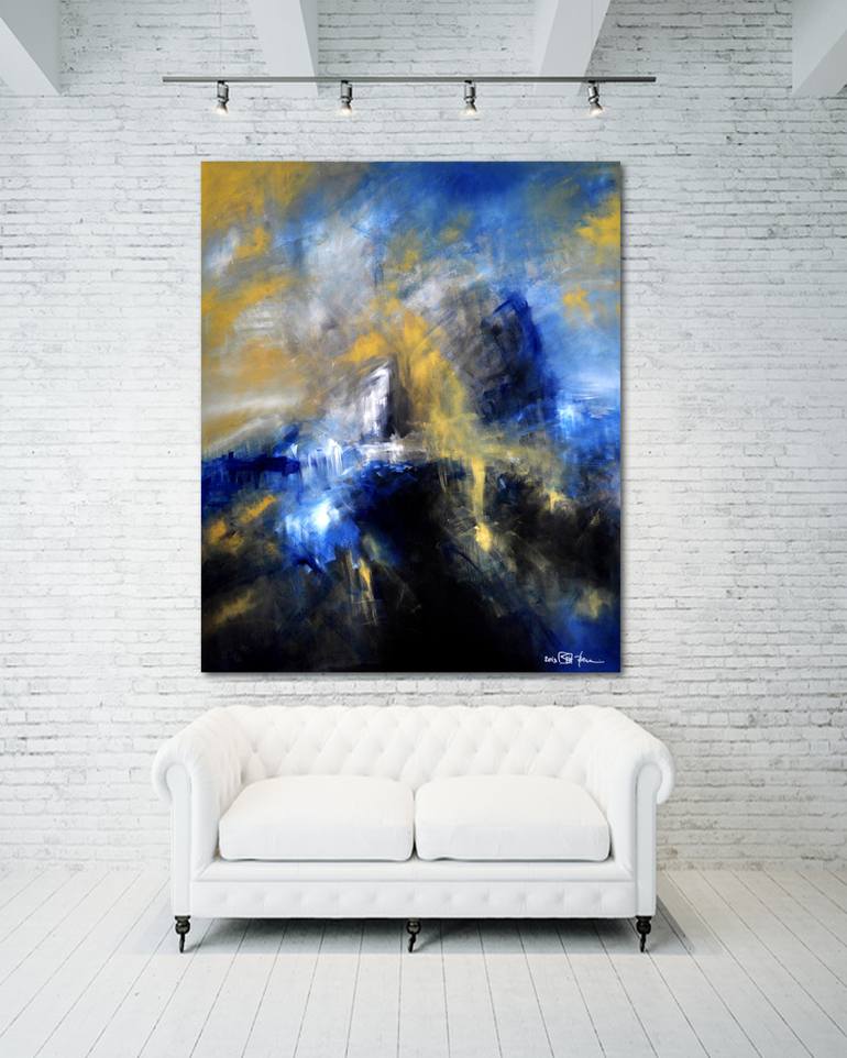 Original Abstract Landscape Painting by Christian Bahr