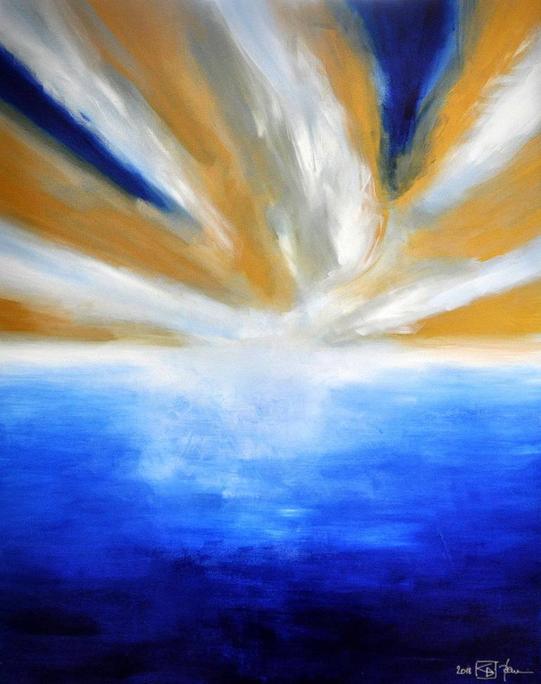 Original Abstract Landscape Painting by Christian Bahr