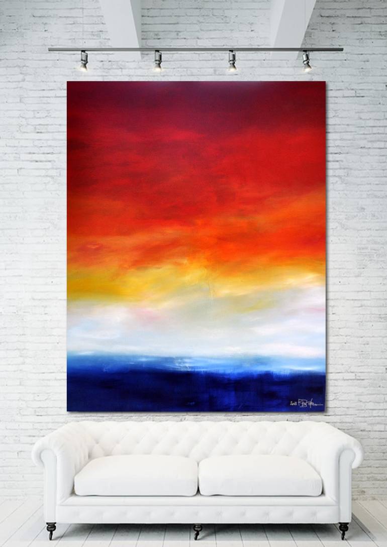 Original Abstract Landscape Painting by Christian Bahr