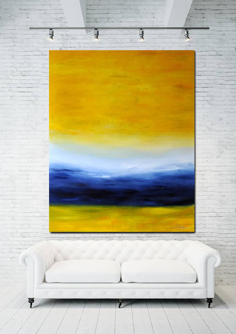 Original Abstract Landscape Painting by Christian Bahr