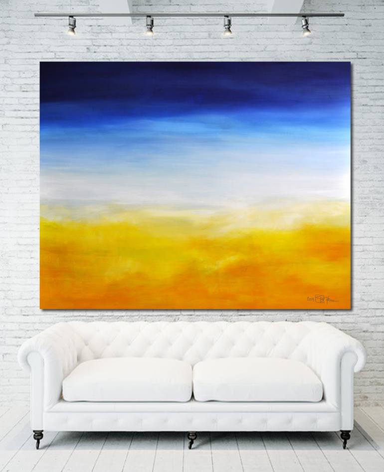 Original Abstract Beach Painting by Christian Bahr