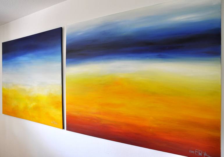 Original Abstract Beach Painting by Christian Bahr