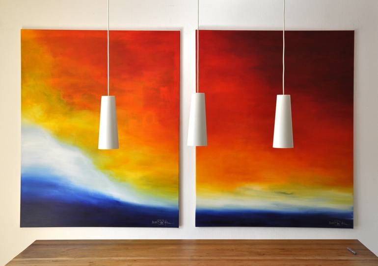 Original Abstract Expressionism Abstract Painting by Christian Bahr