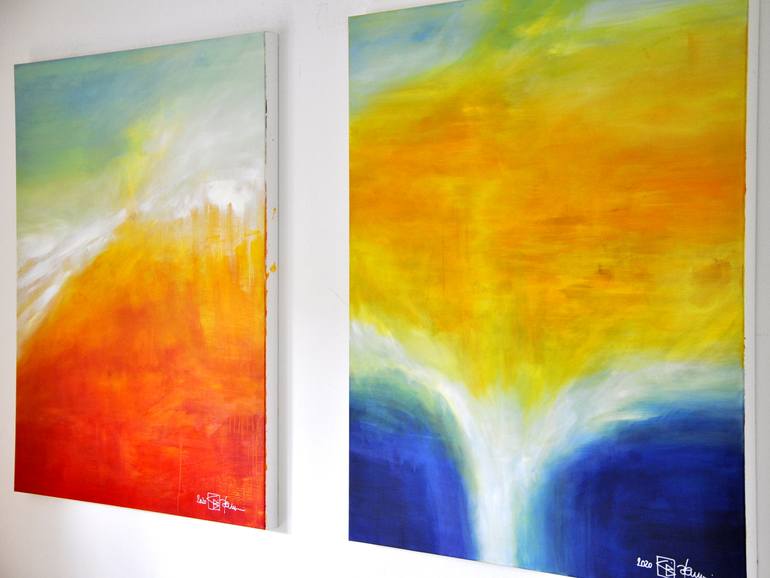 Original Abstract Expressionism Abstract Painting by Christian Bahr