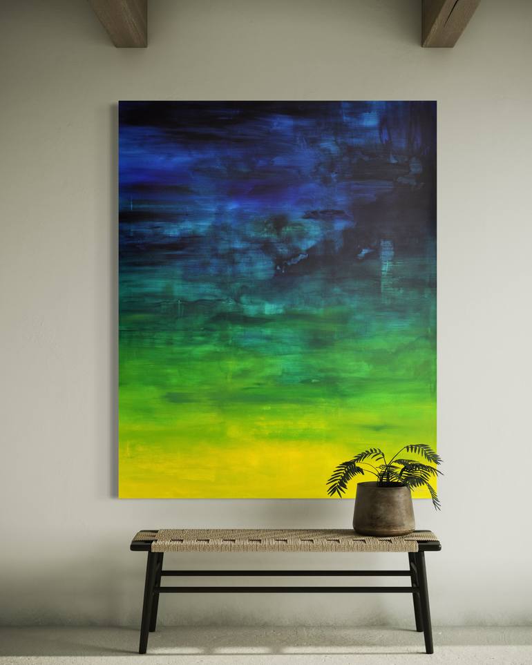 Original Abstract Expressionism Abstract Painting by Christian Bahr